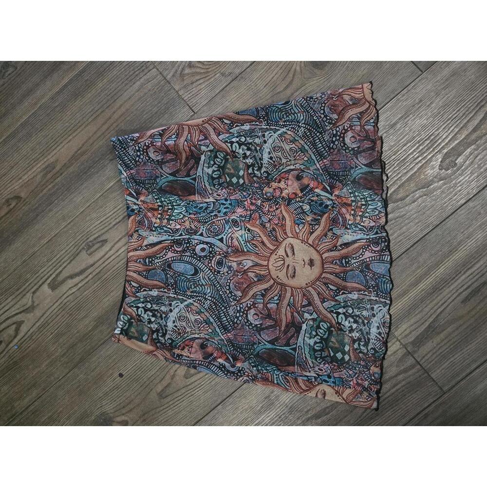 Celestial whimsygoth mesh mini skirt